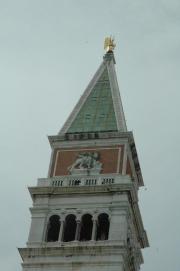 Venezia/Campanile S. Marco/Detail Turmspitze mit Markusloewe