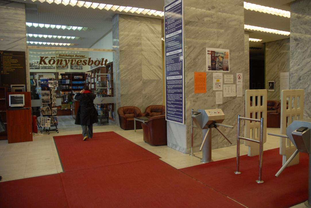 National Library/Entrance/Shop/(inside photography was prohibited)