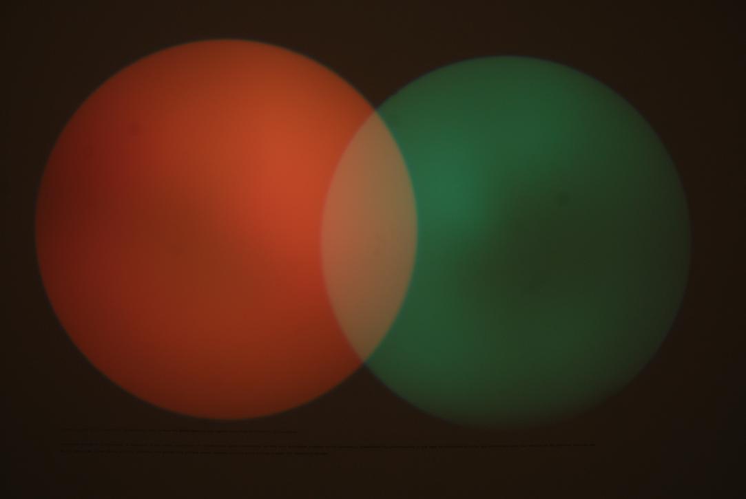 Amalia Pica/Venn Diagrams/2011/"A Venn diagram is a mathematical illustration used to describe group dynamics amd logical relations of inclusion and exclusion./During the period of dictatorship in Argentina in the 1970s, gatherings of citizens were closely monitored, as they were considered a threat to the government. Prosecution for participating in amy type of collective activity was carried out under the umbrella of The National Security Law./At the same time, Group theory and Venn diagrams were banned from primary school programs as they could provide a model for subversive thought."