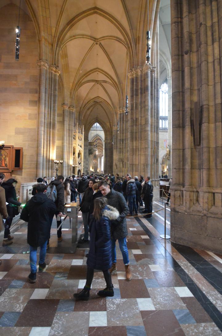 inside St. Vitus Cathedral/Katedrála Sv. Víta 