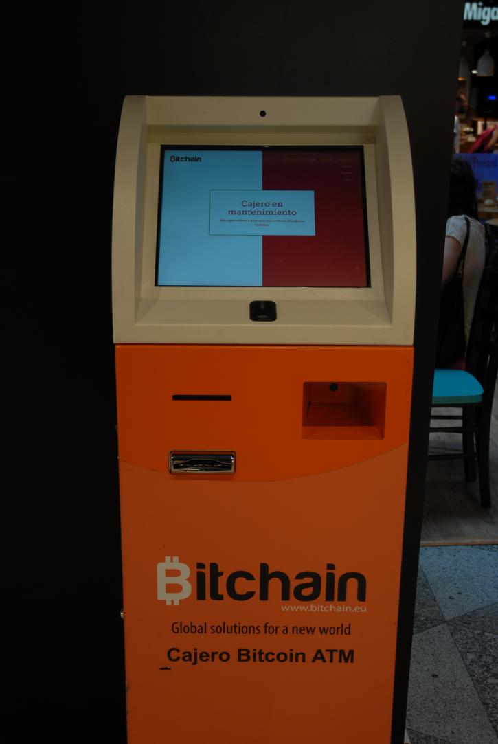 defective Bitchain ATM in Centre Comercial Arenas de Barcelona