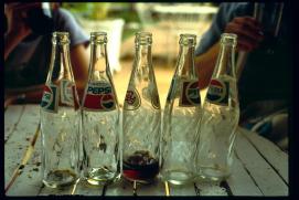Nicaragua 1992/5 different pepsi bottles
