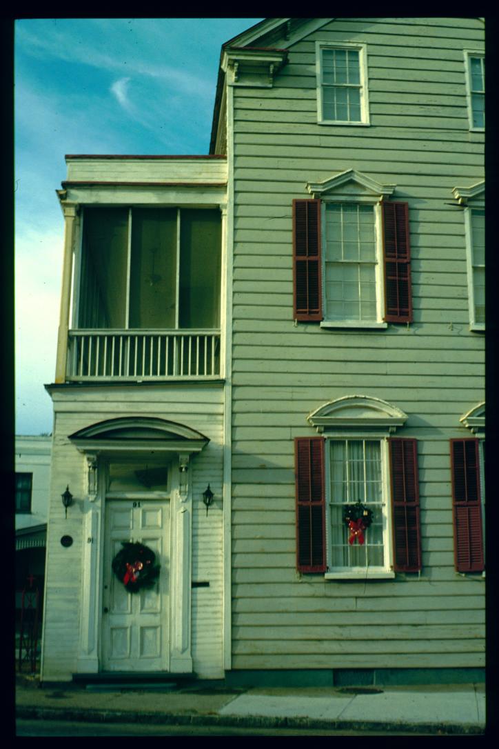 USA Weihnachten 1993/1994/Charleston SC Christmas Doors/Rainbow Road