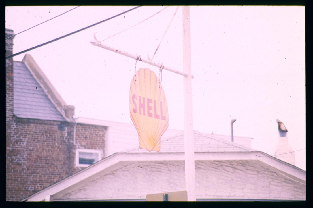 USA Weihnachten 1993/1994/Shell sign