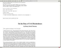 The Project Gutenberg EBook of On the Duty of Civil Disobedience/by Henry David Thoreau//  max-width: 40em;